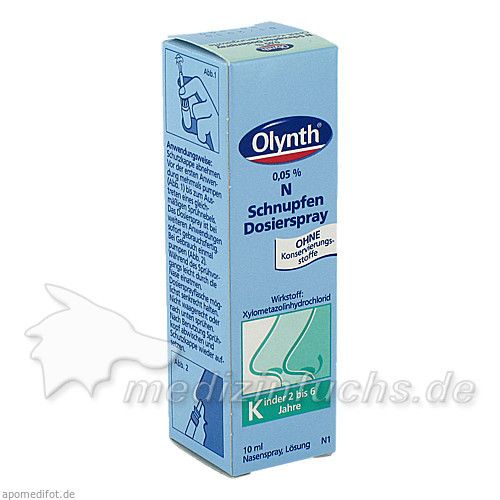 Olynth 0.05% N Schnupfen Dosierspray o.Kons., 10 ML