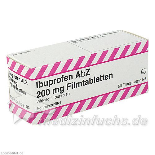 Ibuprofen AbZ 200 mg Filmtabletten, 50 ST