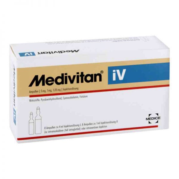 Medivitan iV Injektionslösung in Ampullen -paare (8 stk)