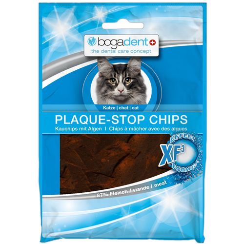 bogadent PLAQUE-STOP CHIPS Katze, 50 G