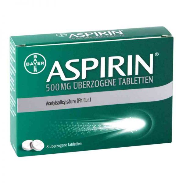 Aspirin 500mg (8 stk)