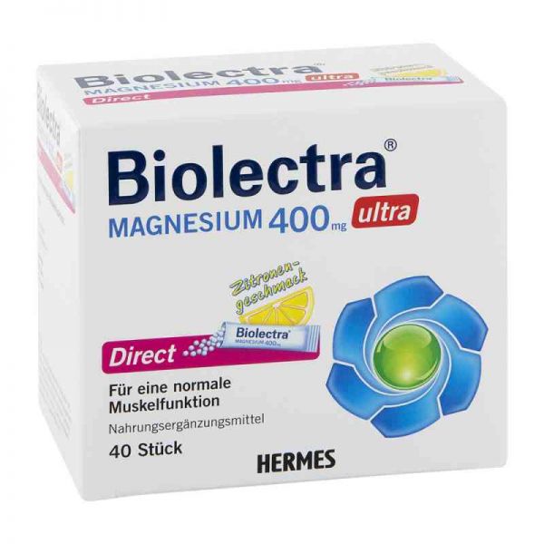 Biolectra Magnesium 400 mg ultra Direct Zitrone (40 stk)