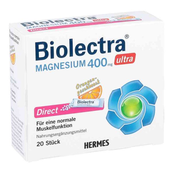 Biolectra Magnesium 400 mg ultra Direct Orange (20 stk)