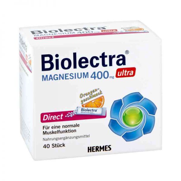 Biolectra Magnesium 400 mg ultra Direct Orange (40 stk)