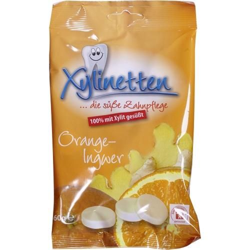 XYLINETTEN Orange Ingwer Bonbons, 60 G