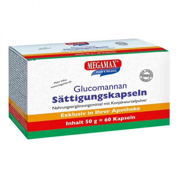 Megamax Sättigungskapseln Glucomannan (60 stk)