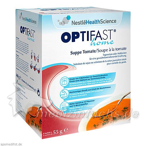 OPTIFAST home Suppe Tomate, 8X55 G