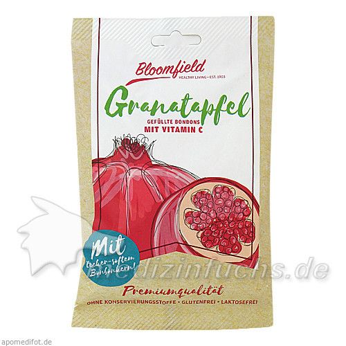 Bloomfield Bonbons gef. Granatapfel, 75 G