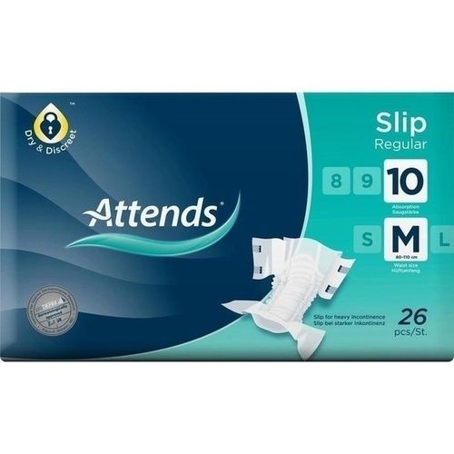 Attends Slip Regular 10 Medium, 26 ST