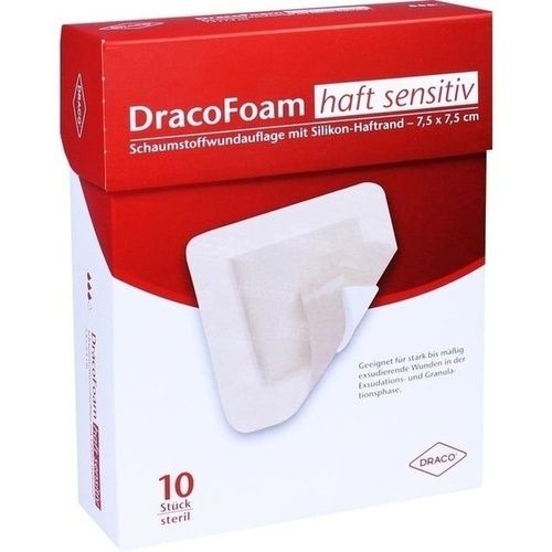 DracoFoam haft sensitiv Schaumst. 7.5x7.5cm, 10 ST