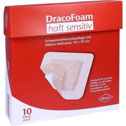 DracoFoam haft sensitiv Schaumst. 10x10cm, 10 ST