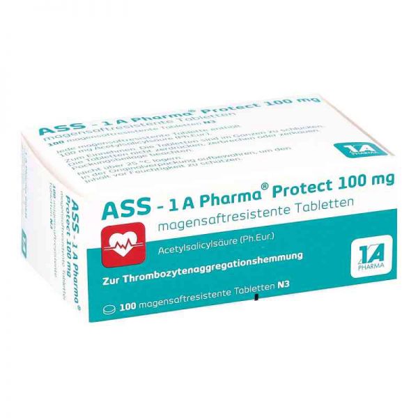 Ass 1a Pharma Protect 100 mg magensaftresistent Tabletten (100 stk)