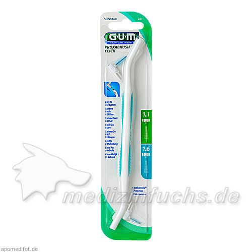 GUM Proxabrush Click Halt 2endig +2Bürsten, 1 ST