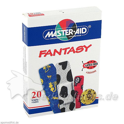 FANTASY Sortiment Pfl.-Strips f.Kinder Master Aid, 20 ST