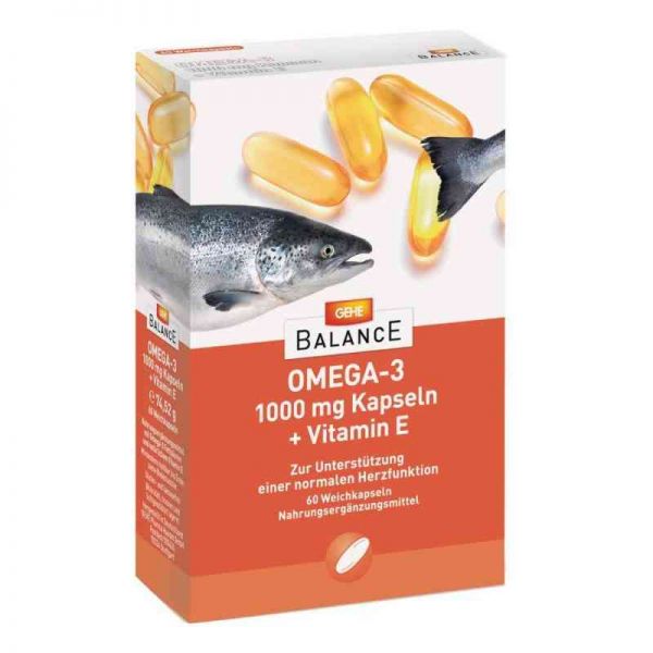 Gehe Balance Omega-3 1.000 mg Kapseln+vitamin E (60 stk)