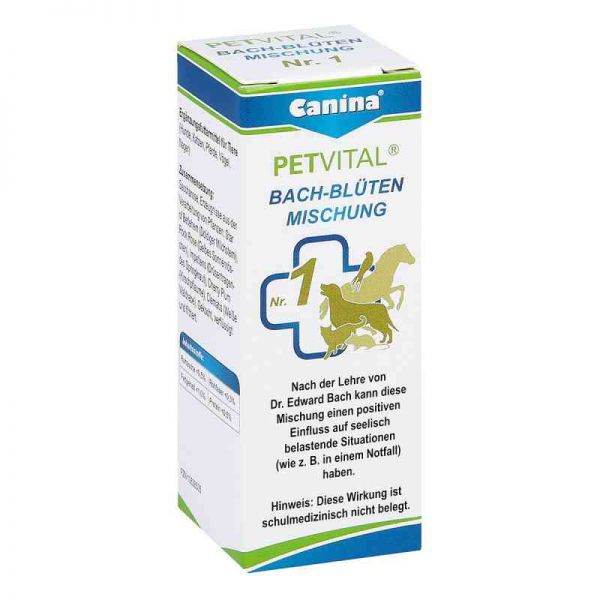 Petvital Bachblüten Nummer 1 Globuli veterinär (10 g)