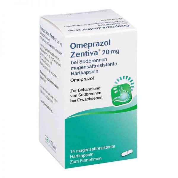 Omeprazol Zentiva 20mg bei Sodbrennen (14 stk)