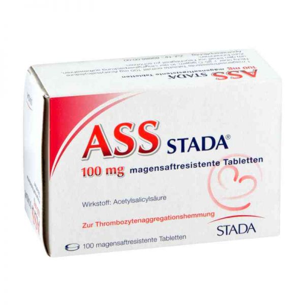 Ass Stada 100 mg magensaftresistente Tabletten (100 stk)