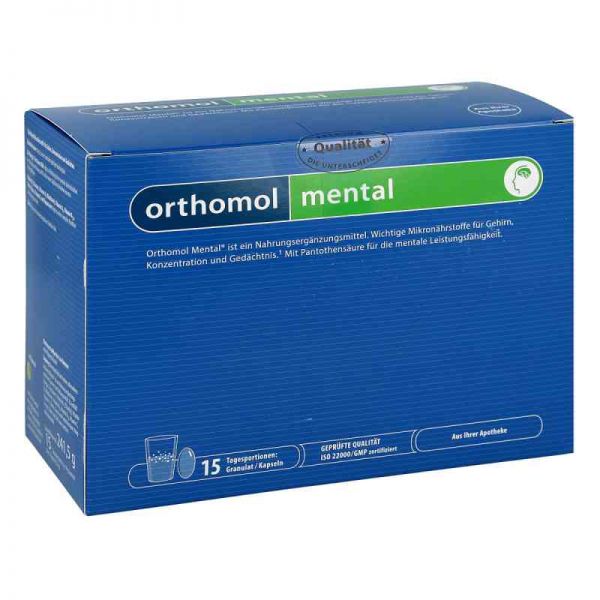 Orthomol mental Granulat+kapseln 15 Tagesportionen (1 Pck)