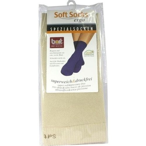 Bort SoftSocks ergo extra-weit sand 44-46, 2 ST