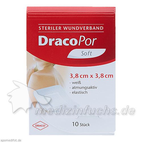 DRACOPOR Wundverband steril 3.8x3.8cm, 10 ST