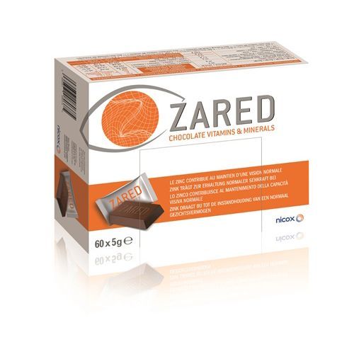 ZARED Chocolate Vitamins & Minerals T, 60X5 G