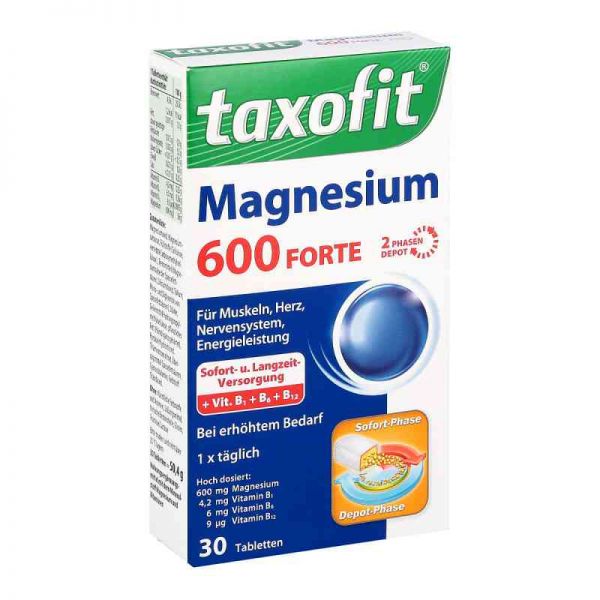 Taxofit Magnesium 600 Forte Depot Tabletten (30 stk)