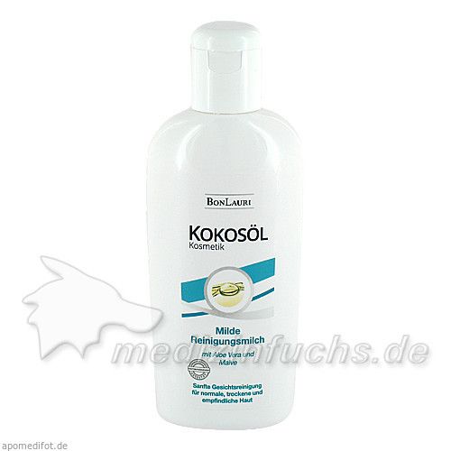 Bonlauri Kokosoel Milde Reinigungsmilch Aloe Vera, 200 ML