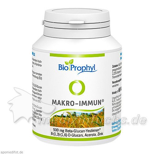 Makro-Immun Komplex - 500mg reines Beta-Glucan, 60 ST