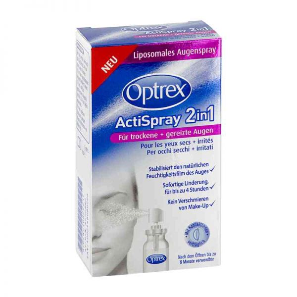 Optrex Actispray 2in1 für trockene+gereizte Augen (10 ml)