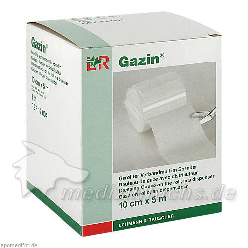 GAZIN VERBANDM 5MX10CM 8fach, 1 ST