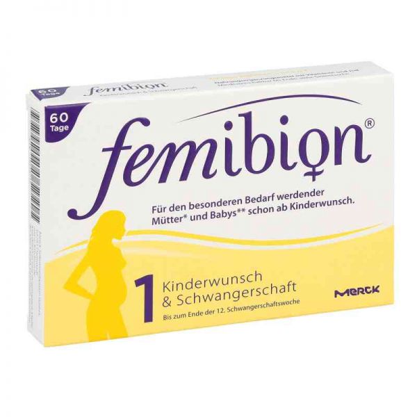 Femibion Schwangerschaft 1 D3+800 [my]g Folat Tabl (60 stk)