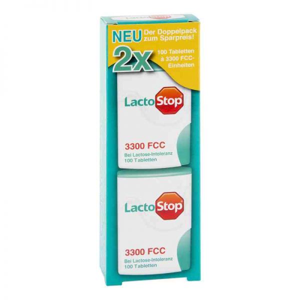 Lactostop 3.300 Fcc Tabletten Klickspender Dop.pa. (2X100 stk)