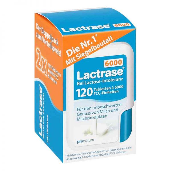 Lactrase 6.000 Fcc Tbl.im Klickspender Doppelpack (2X120 stk)