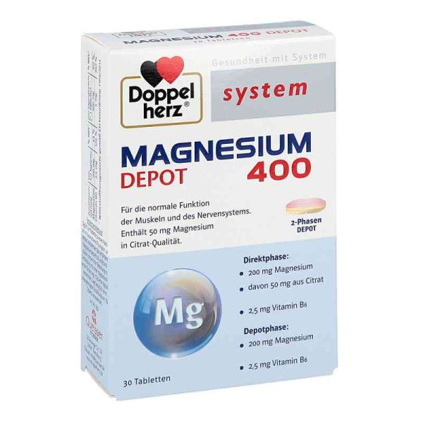 Doppelherz Magnesium 400 Depot system Tabletten (30 stk)