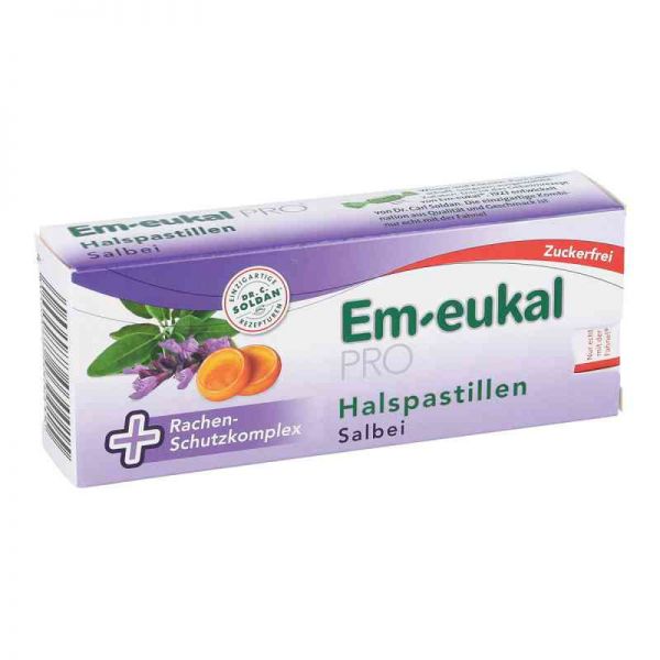 Em Eukal Pro Halspastillen Salbei zuckerfrei (30 stk)