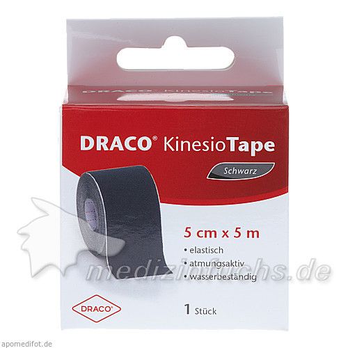 MECRON Elastic Tape schwarz 5cmx5m, 1 ST