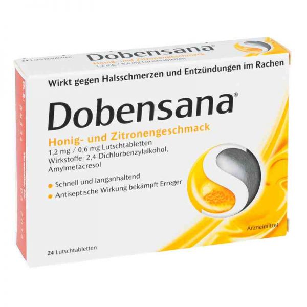 Dobensana Honig und Zitronengeschmack 1,2mg/0,6mg (24 stk)