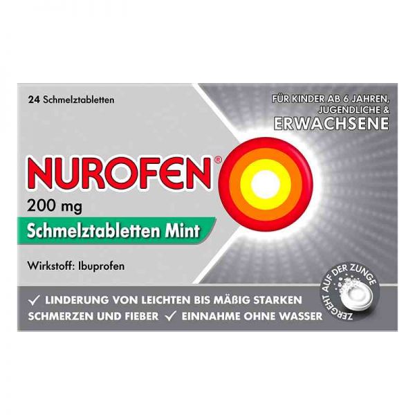 Nurofen 200 mg Schmelztabletten Mint (24 stk)