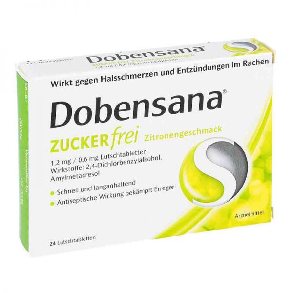 Dobensana Zuckerfrei Zitronengeschmack 1,2mg/0,6mg (24 stk)