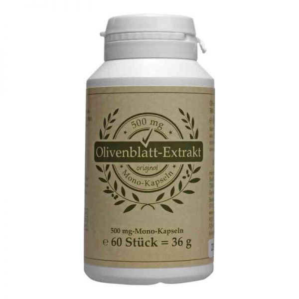 Olivenblatt Extrakt 500 mg Mono-kapseln (60 stk)