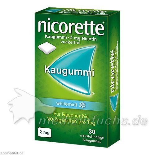 NICORETTE Kaugummi 2mg whitemint, 30 ST