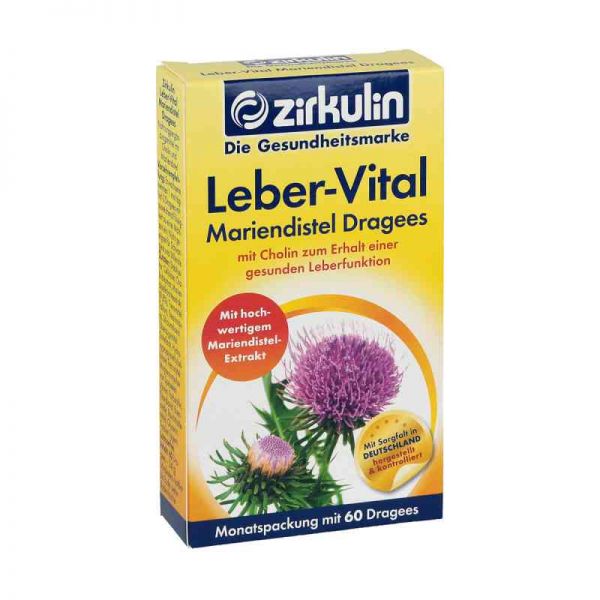 Zirkulin Leber-vital Mariendistel Dragees (60 stk)