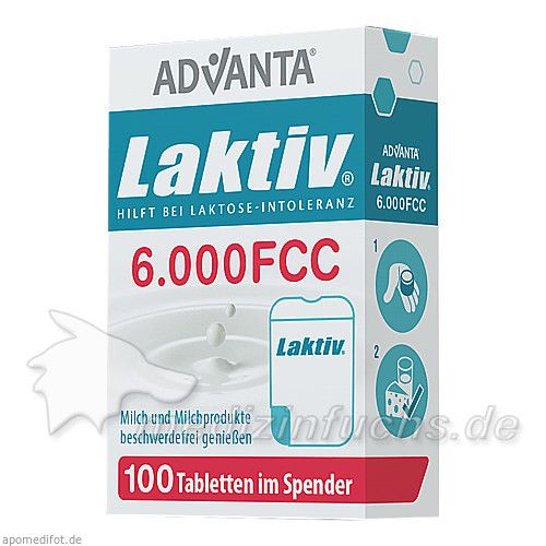 LAKTIV ADVANTA Laktasetabletten 6000 FCC 7g, 100 ST