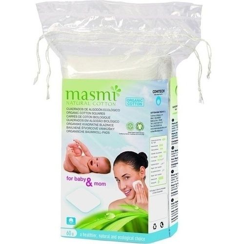 Bio Reinigungspads 100% Bio Baumwolle MASMI, 60 ST