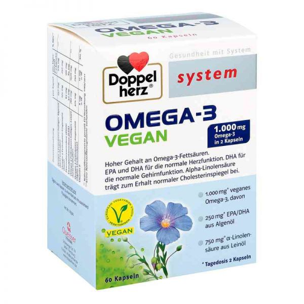 Doppelherz Omega-3 vegan system Kapseln (60 stk)