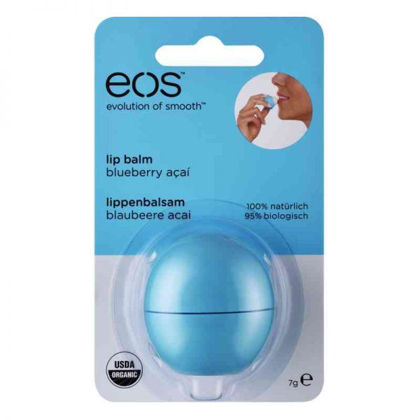 Eos Blueberry Acai Organic Lip Balm Blister (1 stk)