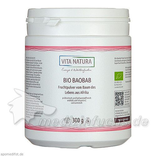 Baobab Fruchtpulver Bio, 300 G