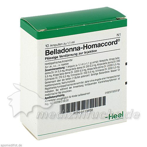 BELLADONNA HOMACCORD, 10 ST