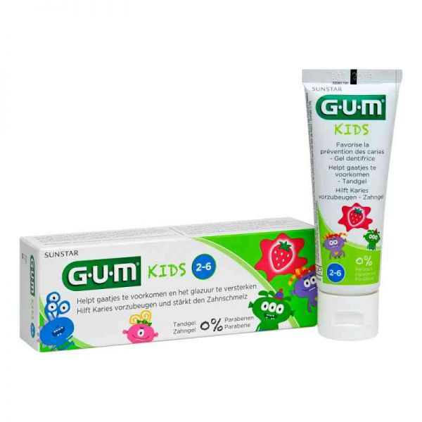 Gum Kids Zahngel Erdbeere 2-6 Jahre (50 ml)